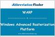 Windows Advanced Rasterization Platform